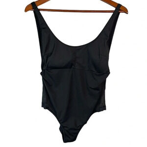 GARAGE Mesh Side Panel One Piece Bathing Suit Black Low Back *As Is* M